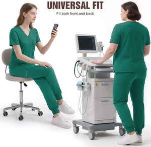 Ensembles d'uniformes de gommage d'hôpital médical unisexe costumes de gommage d'allaitement en coton Spandex personnalisés pour les médecins et les infirmières - Product Image 3