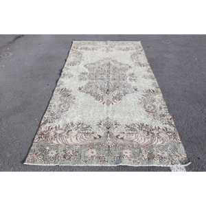 พรมวินเทจขนาดใหญ่ 4.8x9.6 ฟุต พรมตุรกีลายตารางสีเขียว ทำจากขนสัตว์ - Product Image 1