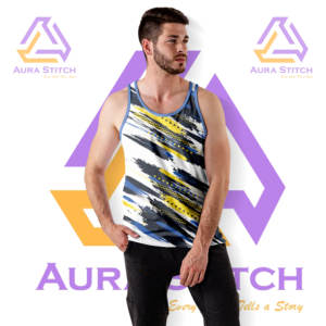 Débardeur personnalisé 100% polyester, respirant, tricoté, style décontracté avec décoration brodée, impression personnalisée - Product Image 4