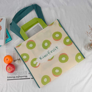 Bolsa de Compras de Tela No Tejida con Cierre de Gancho y Bucle y Asa de Cinta de Polipropileno - Product Image 1