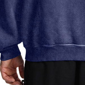 Sweat à capuche surdimensionné en coton mélangé de haute qualité, délavé à l'acide, pour hommes, confortable, thermique, imprimé vintage, vêtements sur mesure - Product Image 5