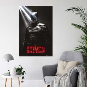 Affiche moderne de Batman avec le motif de l'ombre de Robert Pattinson pour une utilisation murale - Product Image 3