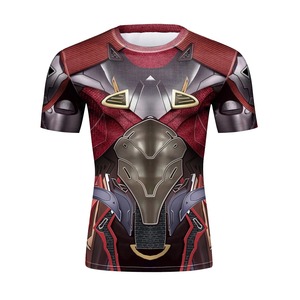 Cool hommes décontracté sport Compression éruption garde à manches longues 3D imprimé MMA Jiu Jitsu BJJ T-Shirt rapide teinture chemises - Product Image 4