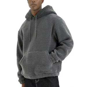 Sudadera con Capucha Sherpa Casual para Hombre, Sudadera Cálida de Invierno, 100% Algodón, Transpirable, de Secado Rápido, con Bolsillo, Suministro de Alta Calidad de Pakistán - Product Image 2
