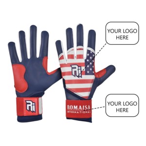 Guantes de Béisbol al por Mayor Unisex de Puño Corto Transpirables Guantes de Bateo Personalizados de Cuero Cabretta Antideslizantes Guantes de Bateo de Béisbol - Product Image 5