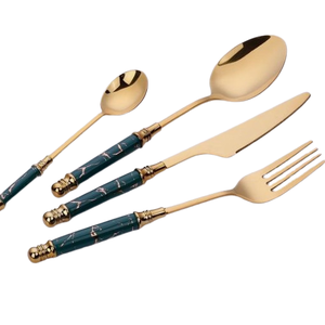 Hotel Kitchen <b>Tabletop</b> Decorative Steel Flatware Sets Dinnerware <b>mirrored</b> Cutlery Royal Look Hotel Catering Usage - Product Image 6