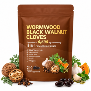 Gélules d'armoise, de noix noires et de clou de girofle, complément à base de plantes 18-en-1, 6600 mg, 240 capsules, marque privée OEM - Product Image 1