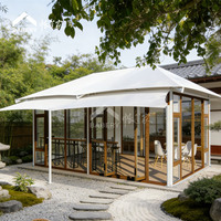 Conteneur de restaurant préfabriqué en acier commercial |   Maison de restauration modulaire en plein air pour l'industrie touristique
