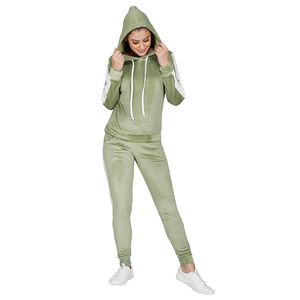 Chándales de terciopelo para mujer, chándal elegante con cremallera y bolsillos, chándal para mujer, ropa deportiva, ropa de dormir, ropa de gimnasio para correr - Product Image 5