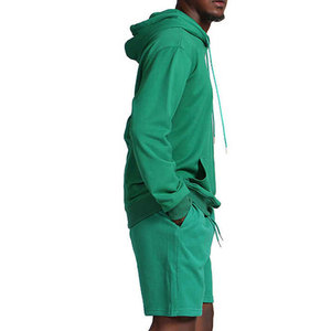 Conjunto de Sudadera con Capucha y Pantalones Cortos para Hombre, Uso en Exteriores, Más Vendido, Otoño, Informal, 100% Algodón, Transpirable, Ropa de Moda de Alta Calidad para Venta en Línea - Product Image 5