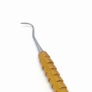 Vente en gros de scalaires dentaires manche couleur or scalaire dentaire aiguisé en acier inoxydable à double extrémité de qualité chirurgicale-Source d'alimentation manuelle - Product Image 4