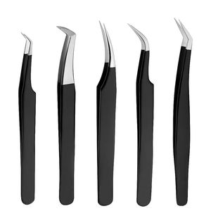 Pinzas para pestañas de salón de belleza profesional a precio de fábrica, punta suave antimagnética de acero inoxidable, punta de precisión de 10mm Kaamir - Product Image 4