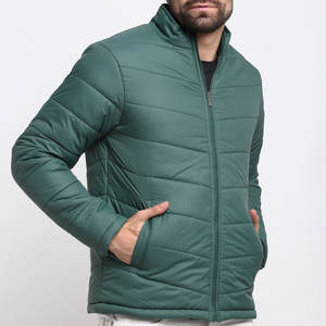Nouveauté Veste bouffante à fermeture éclair pour hommes, veste bouffante coupe ajustée pour hommes de marque privée - Product Image 3