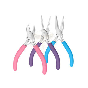 Beginner Friendly Stainless Steel Jewelry Making Kit <b>Pliers</b> Beading Tools Easy Use Starter <b>Set</b> for DIY Jewelry Design Repair - Product Image 2