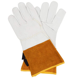 Gants de travail en cuir de bonne qualité, robustes, avec manchette de sécurité, respirants, pour mécaniciens, haute qualité, personnalisables, sans silicone - Product Image 3