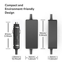 Adaptor Perjalanan DC Input 9-32V 150W 19.5V 7.7A 4.5*3.0mm Pengisi Daya Mobil untuk HP OMEN 16 Pengisi Daya Laptop Mobil 150W