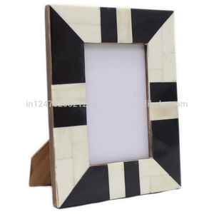 Cadre photo artisanal en incrustation d'os, léger, imperméable, couleur et taille personnalisées, décoration d'intérieur, logo personnalisé pour le Ramadan, mariage - Product Image 4