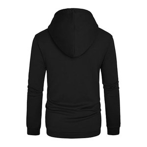 Sudadera con capucha y cremallera para hombre, de tejido polar técnico, con logo personalizado, para entrenamiento deportivo, 100% algodón, holgada y transpirable - Product Image 5