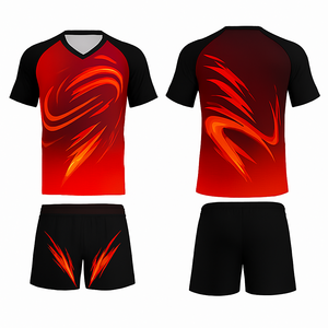 Ensembles uniformes de volley-ball en polyester 100% à séchage rapide respirant maillot et short d'équipe personnalisés pour unisexe - Product Image 6