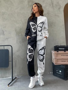 Conjuntos de chándal de forro polar de algodón para correr, ropa deportiva de alta calidad con capucha y nuevo estilo para mujer, OEM al por mayor - Product Image 4