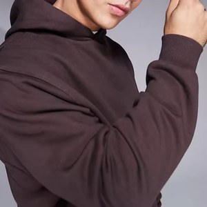 Men's Custom 100% Cotton Breathable Streetwear Style Oversized Hoodie Sweatpants Set Casual Winter Tracksuits with Hoodie - Product Image 4