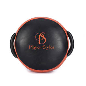 Escudo de boxeo de cuero de PU de piel de vaca auténtica de estilo profesional de alta calidad Impresión de logotipo personalizado Tamaño de color personalizado Jugador unisex - Product Image 1