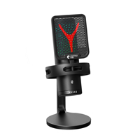 Professionelles Aufnahme-Gaming-Mikrofon RGB-Licht Geräuschunterdrückung USB Plug-and-Play Desktop-Kondensatormikrofon