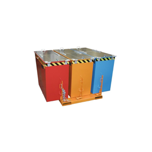 Conteneur basculant DuoTrio multi-compartiments, élévateur de chantier peint, moment de charge élevé, cœur PLC, garantie 5 ans, poids 137 kg, Allemagne - Product Image 1