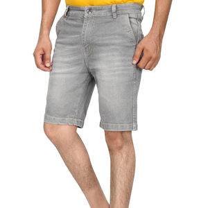 Custom Design Breathable <b>Men's</b> <b>High</b> <b>Waist</b> Straight Style Denim Shorts Spandex/Cotton Summer Casual - Product Image 4