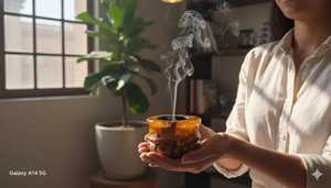 Quemador de Incienso de Resina de Madera con Soporte Acrílico, Diseño Personalizado, Hecho a Mano, Lujoso, Árabe, Ecológico, Hecho en India, Juego de Quemadores de Bakhoor Aromáticos - Product Image 5