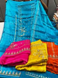 Trajes de fiesta de Organza bordados a mano sin costuras paquistaníes indios de diseñador moderno para mujer moda tradicional - Product Image 3