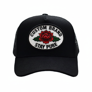 Casquette en toile à 6 panneaux pour l'été, casquette de baseball personnalisée avec logo brodé 3D, visière incurvée, ensemble de casquettes en maille kaki style trucker - Product Image 1