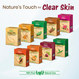 Nisha Rose Multani Mitti para la cara 100g, polvo de tierra Fullers, control de aceite natural, eliminación de bronceado de acné, paquete facial para iluminar la piel - Product Image 6