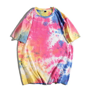 High Quality Stylish <b>Men</b> Solid Tie Dye Jersey T-<b>Shirt</b> 100% Cotton Knitted Breathable Quick Dry Short Sleeve Wholesale New Design - Product Image 5