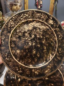 Assiette de présentation sophistiquée en acier inoxydable doré écologique, finition métallique élégante, qualité supérieure, pour la restauration hôtelière, 100 pièces - Product Image 6