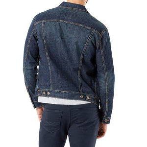 Veste en jean déchirée pour homme, sur mesure, 2025, veste en jean surdimensionnée pour homme, design et logo personnalisés - Product Image 2