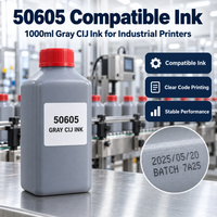 Encre grise CIJ de qualité professionnelle 50605 1000ml Alternative pour Lei JET2one/JET2neo/JET3up