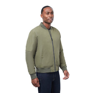 Blouson aviateur pour hommes avec impression de logo personnalisé de haute qualité avec col montant nouveau design et épaisseur fine - Product Image 3