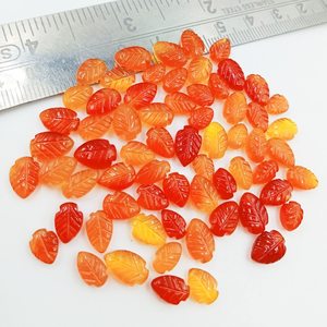 Cuentas de piedras preciosas talladas a mano con forma de hoja de cornalina Natural para la fabricación de joyas 5x6-7x10mm encantos de cristales de hoja tallada de lujo a granel - Product Image 5