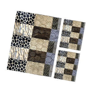 Tapis Shufu en mousse haute densité, anti-allergique, en polyester, à pois rectangulaires, antidérapant, pour aspirateur, design gaufré doux, pour la maison et le bureau - Product Image 1