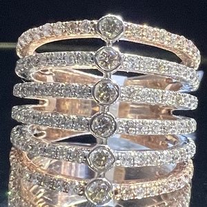 แหวนเพชรทองคำแท้14K 18K เครื่องประดับเพชรธรรมชาติแท้ - Product Image 4