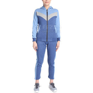 Survêtement pour femmes avec logo de marque personnalisé 65% coton 35% surdimensionné en polyester Survêtement pour femmes de coupe décontractée - Product Image 1