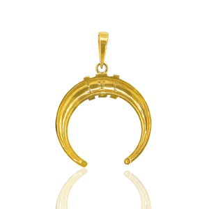 Colgante de plata de ley con forma de caballo para niña, colgante con diseño de zapato chapado en oro amarillo - Product Image 2