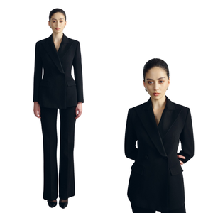 Blazer pour femmes à bon prix En stock Blazer à encoches de couleur blanche AUDREY Ensemble de costumes pour femmes élégantes à manches longues WHITEANT Vietnam - Product Image 1