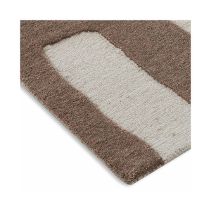 Premium Quality Brown Eco Friendly Abstract Loop Pile Hand Tufted <b>Silk</b>/Wool Modern Washable Floor Rugs Custom Design Carpets - Product Image 2