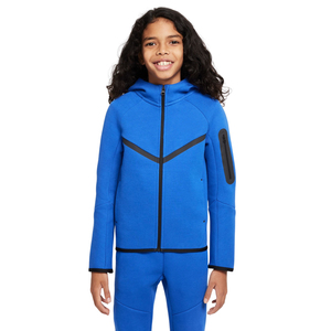 Taille personnalisée 100% doux coton Tech polaire Plaid motif respirant fermeture éclair à capuche pour enfants garçons filles XL décontracté hiver - Product Image 6