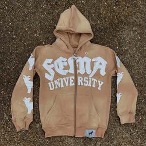 Sweat à capuche Streetwear de haute qualité polaire blanc Boxy Zip up Vintage Double couche lavage à l'acide soleil délavé sweats à capuche en détresse pour hommes - Product Image 1