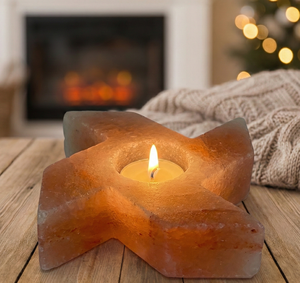 Windmill Shape Natural Pink Himalayan Salt Tea Light <b>Candle</b> Holder Hand <b>Carved</b> Crystal Rock Votive Stand for Unique Home Decor - Product Image 4