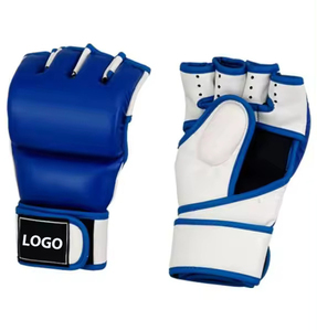 Gants de grappling MMA en cuir de haute qualité 8oz professionnels en gros Logo personnalisé pour les scènes d'arts martiaux et de boxe - Product Image 1