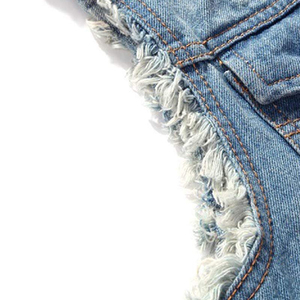 Chaleco vaquero de diseño clásico personalizado para adultos Chaleco vaquero de hombre con servicio OEM ODM para venta en línea - Product Image 5